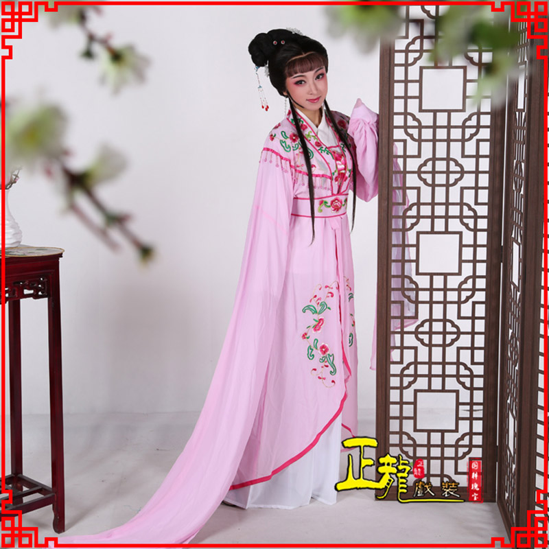 太原花旦黄梅戏服古装戏服水袖戏剧假云肩长披